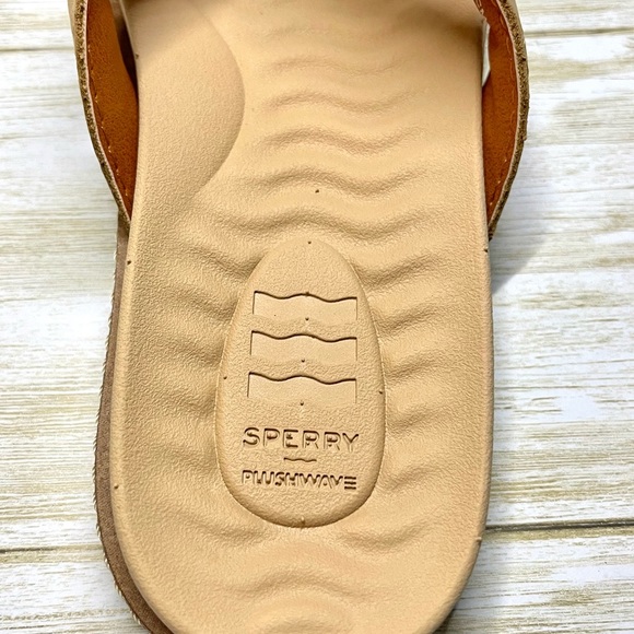 NIB Sperry Women Waveside Plushwave Brown (Tan) Flip Flops Size 5 - Picture 4 of 8